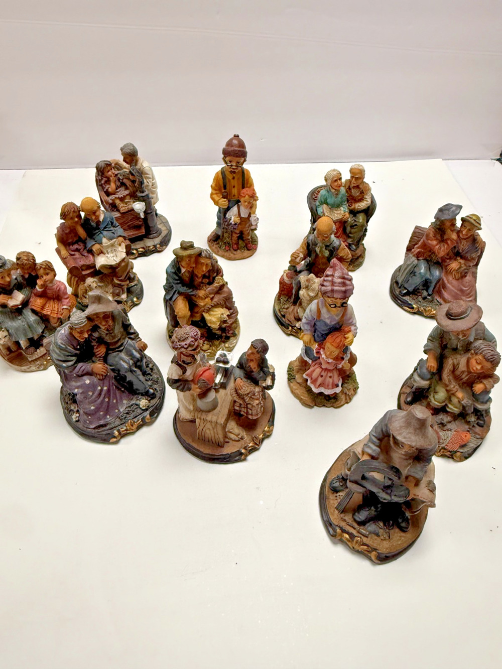 K’s Collection Family Figurines Lot 13 Rustic Farmhouse Decor Set
